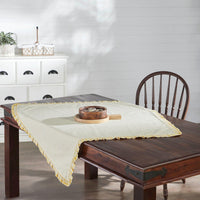 Honeycomb Ruffled Table Topper 40x40 - The Fox Decor