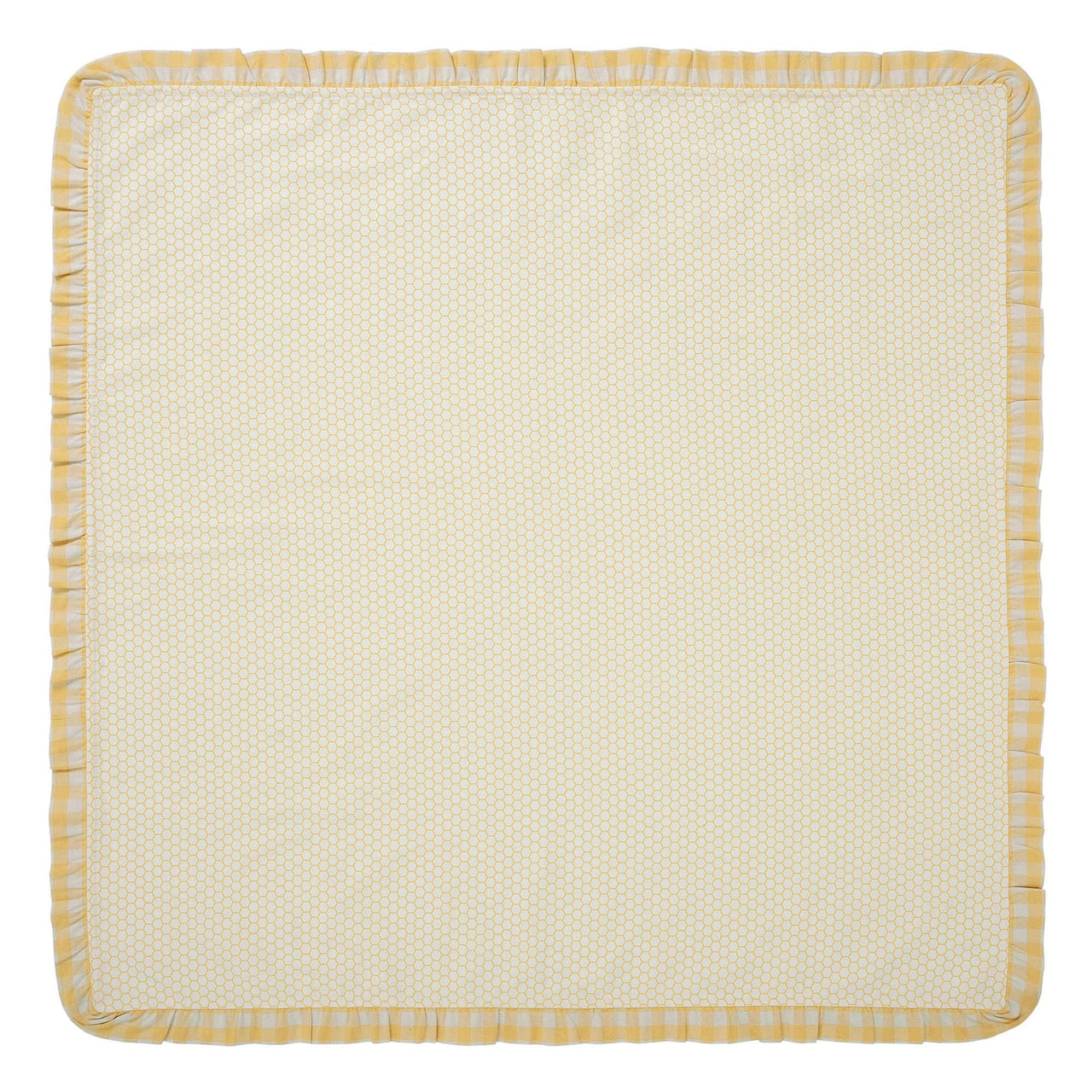 Honeycomb Ruffled Table Topper 40x40 - The Fox Decor