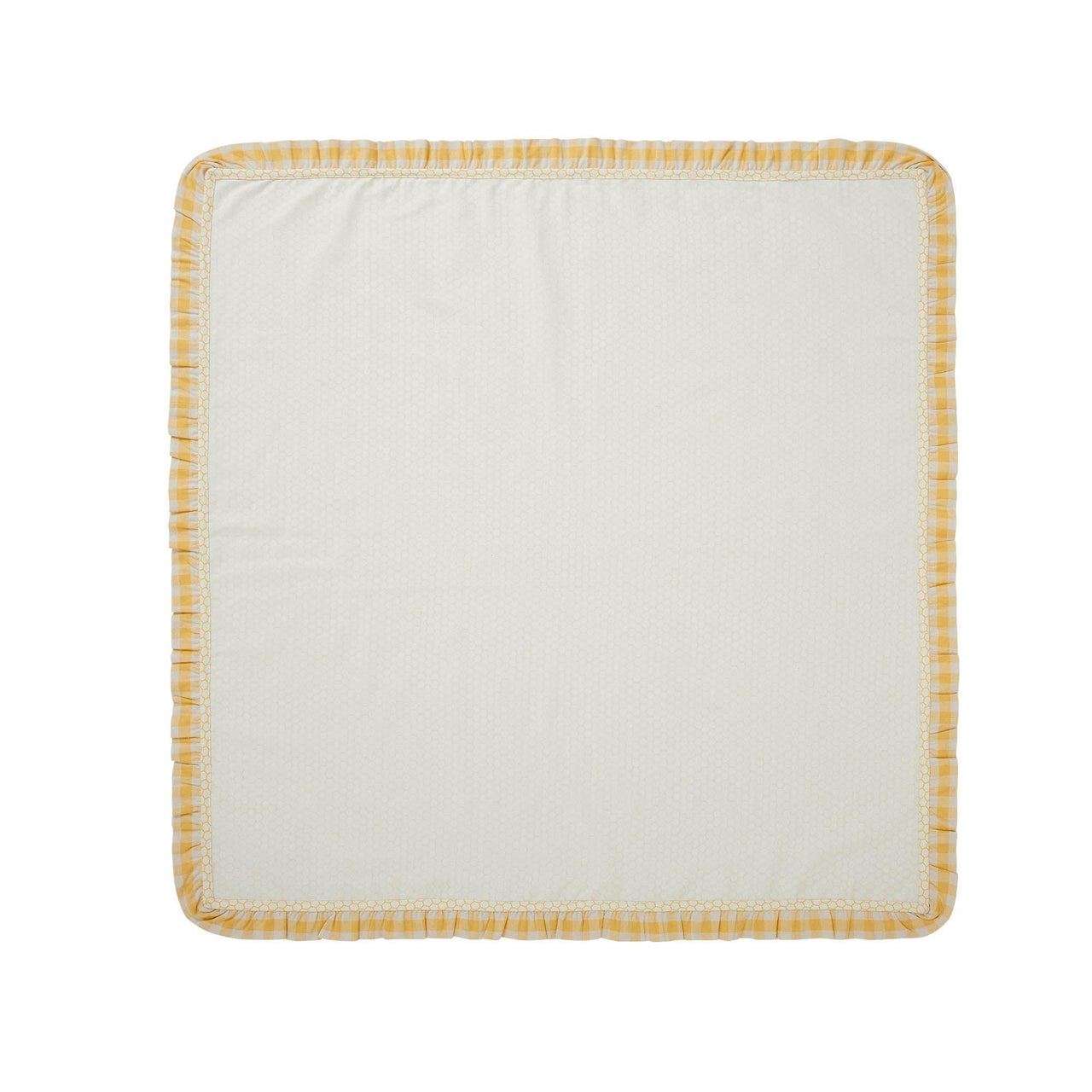Honeycomb Ruffled Table Topper 40x40 - The Fox Decor