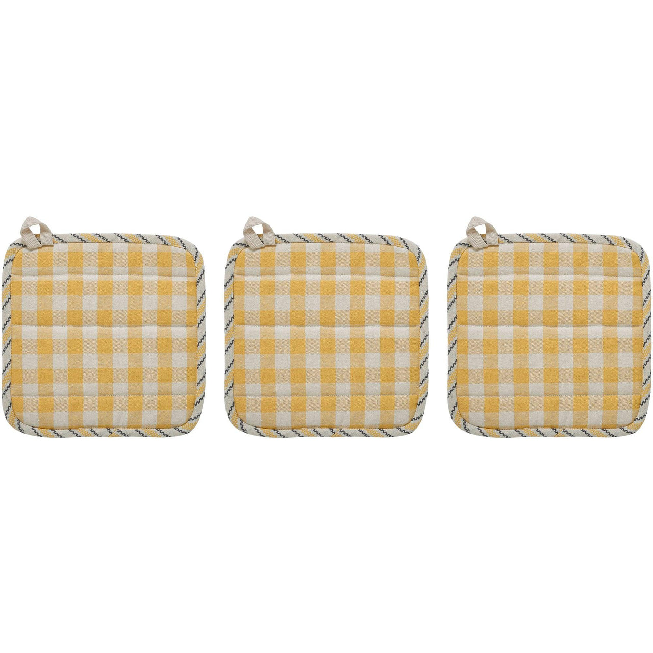 Buzzy Bees Pot Holder Set of 3 8x8 - The Fox Decor