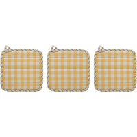 Buzzy Bees Pot Holder Set of 3 8x8 - The Fox Decor