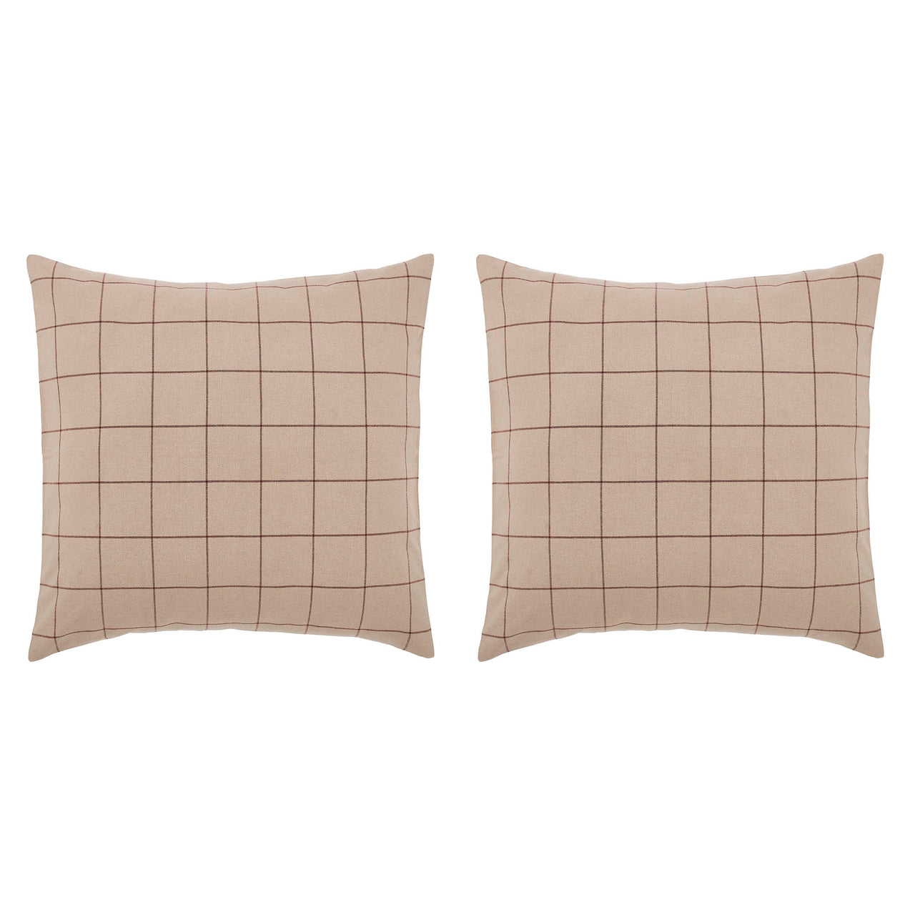 Connell Fabric Euro Sham Set of 2 26x26 - The Fox Decor