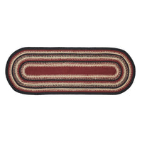 Thumbnail for Connell Jute Rug Oval w/ Pad 17x48