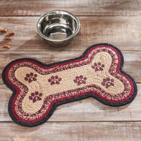 Connell Small Bone Rug Stencil Paws 11.5