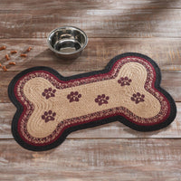 Connell Medium Bone Rug Stencil Paws 15x23 - The Fox Decor