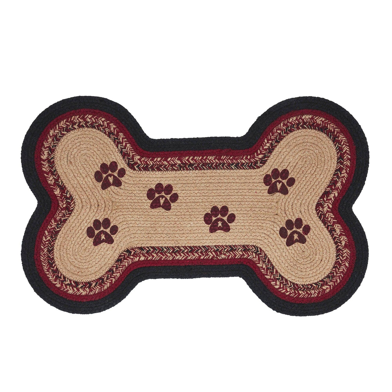 Connell Medium Bone Rug Stencil Paws 15x23 - The Fox Decor