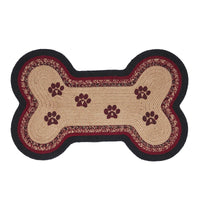 Connell Medium Bone Rug Stencil Paws 15x23 - The Fox Decor