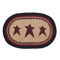 Connell Oval Placemat Stencil Stars 10x15 - The Fox Decor