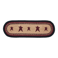 Connell Oval Runner Stencil Stars 8x24 - The Fox Decor