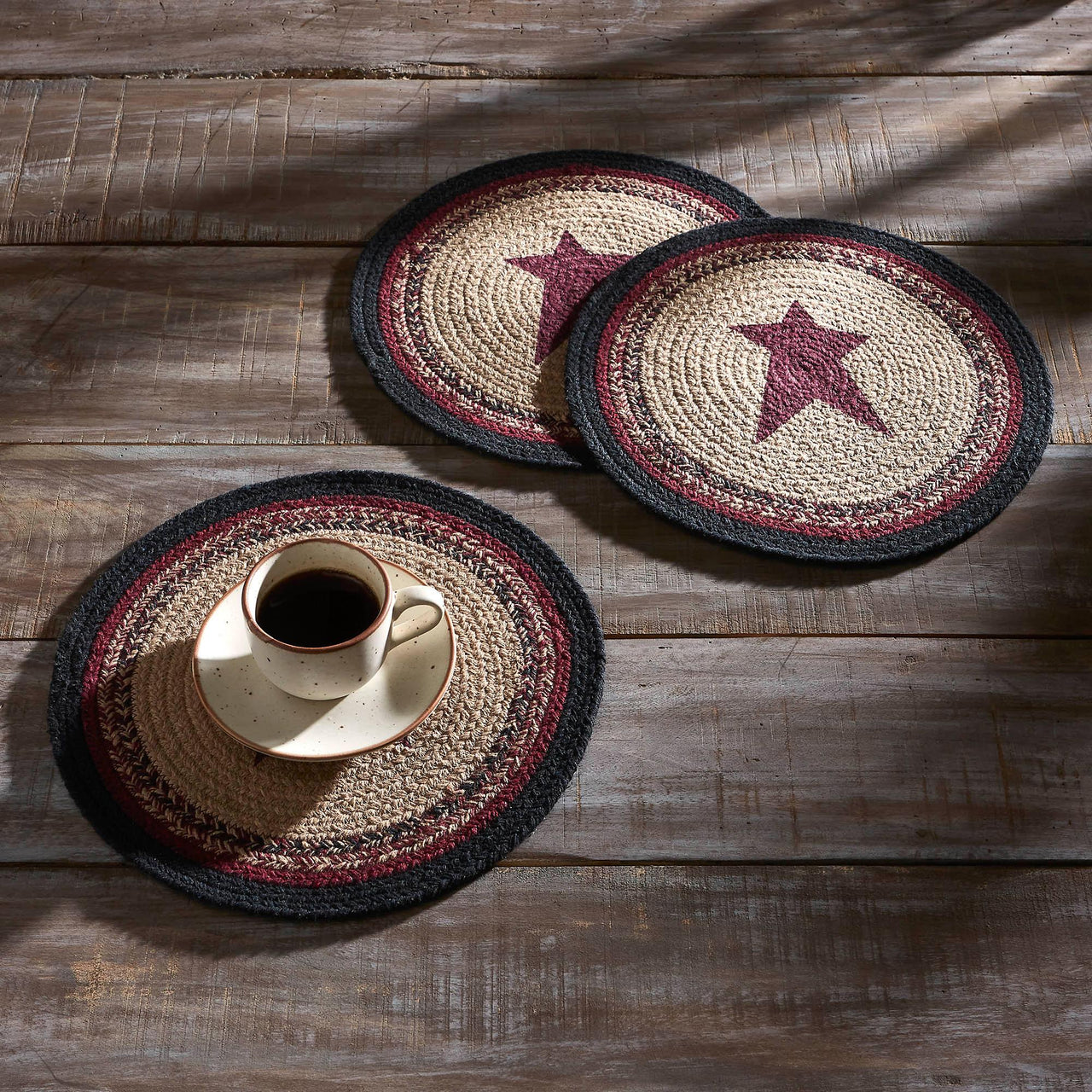 Connell Trivet Stencil Stars 12 inch Diameter Set of 3 - The Fox Decor