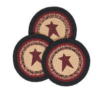 Connell Trivet Stencil Stars 8 inch Diameter Set of 3 - The Fox Decor