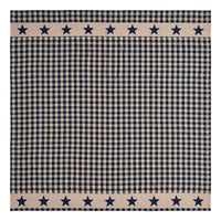 Thumbnail for Allegiance Navy & Tan Check Shower Curtain 72x72