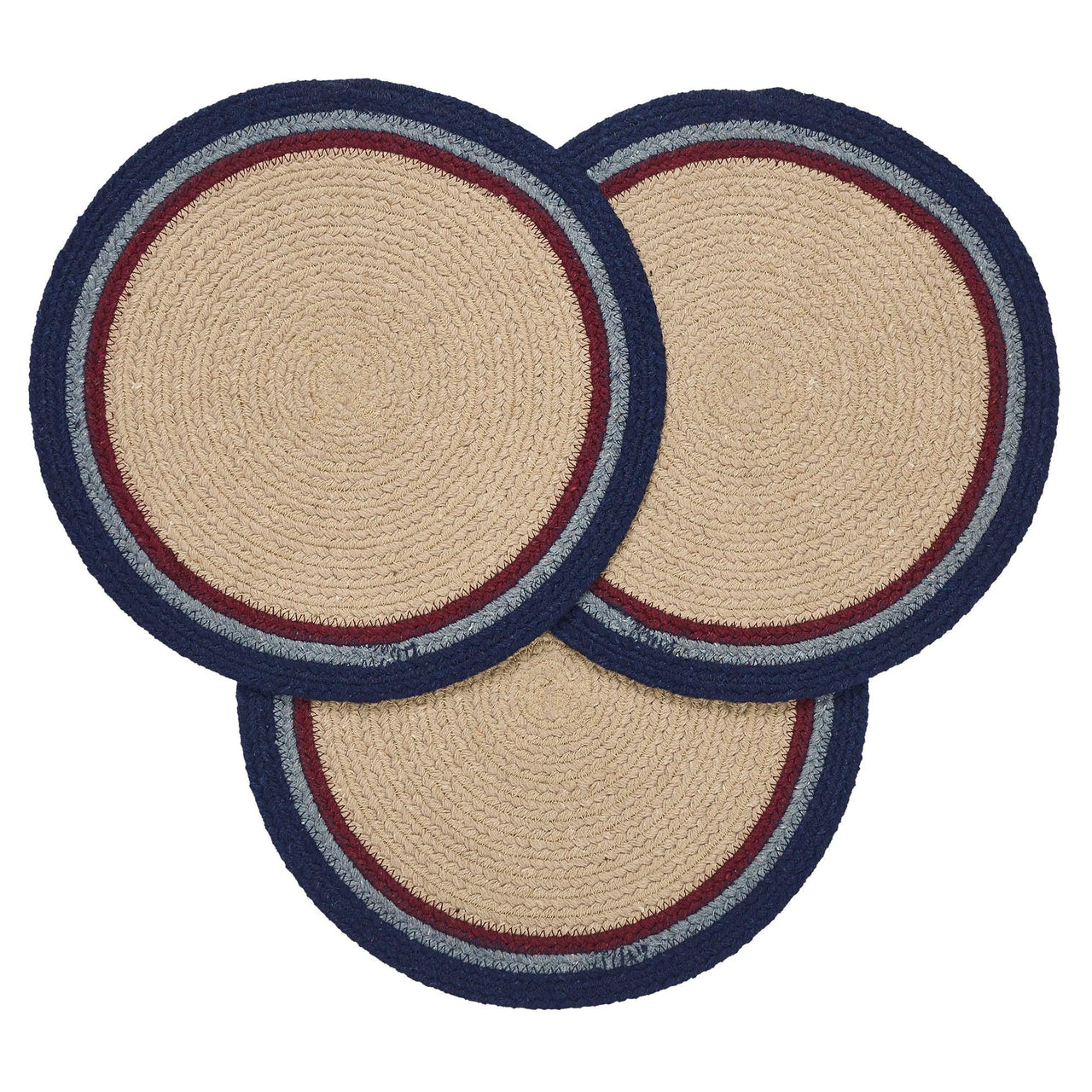 My Country Trivet Stencil Stars 12 inch Diameter Set of 3 - The Fox Decor