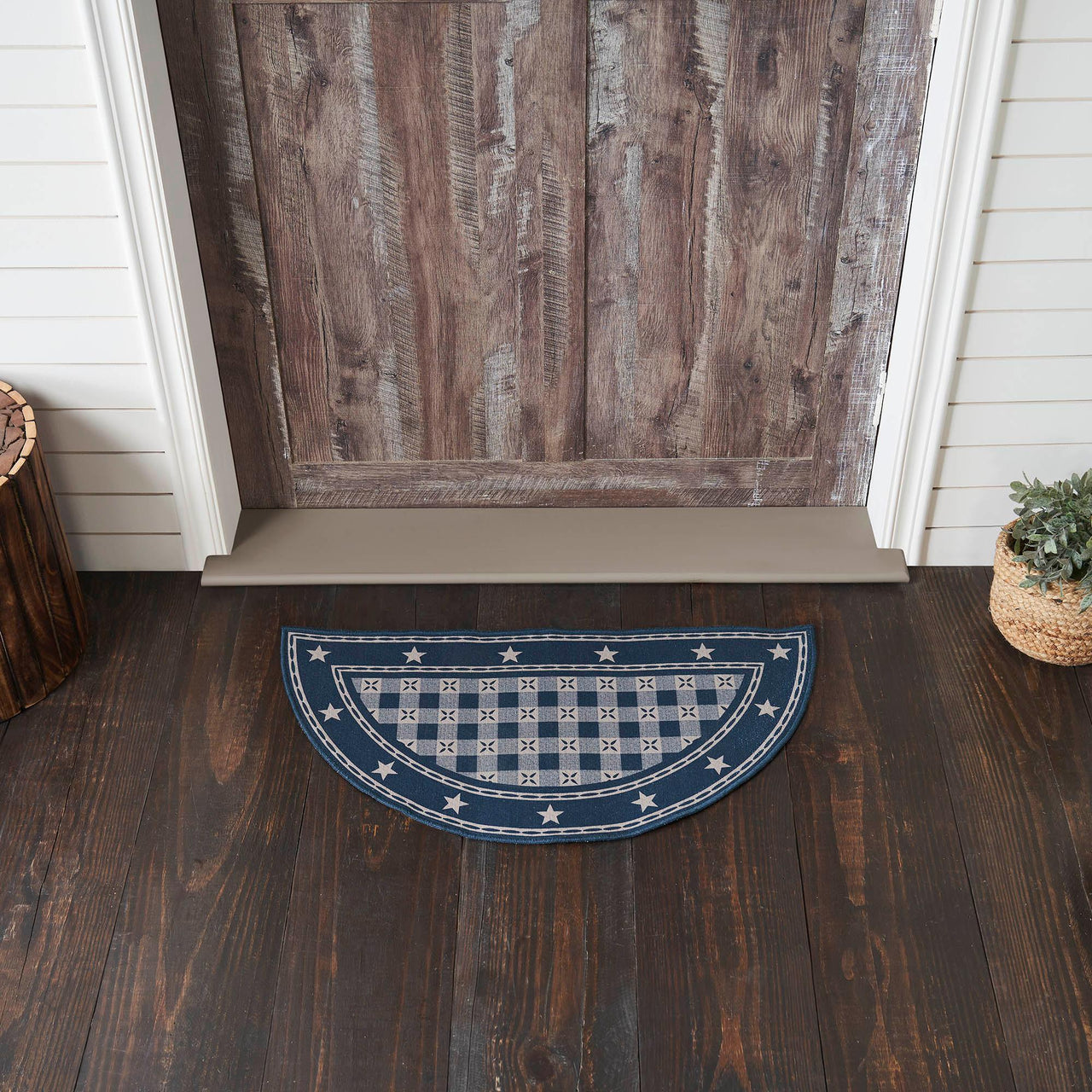 Half Circle Rustic Rugs My Country Polyester Rug Half Circle 16.5x33 – The Fox Decor