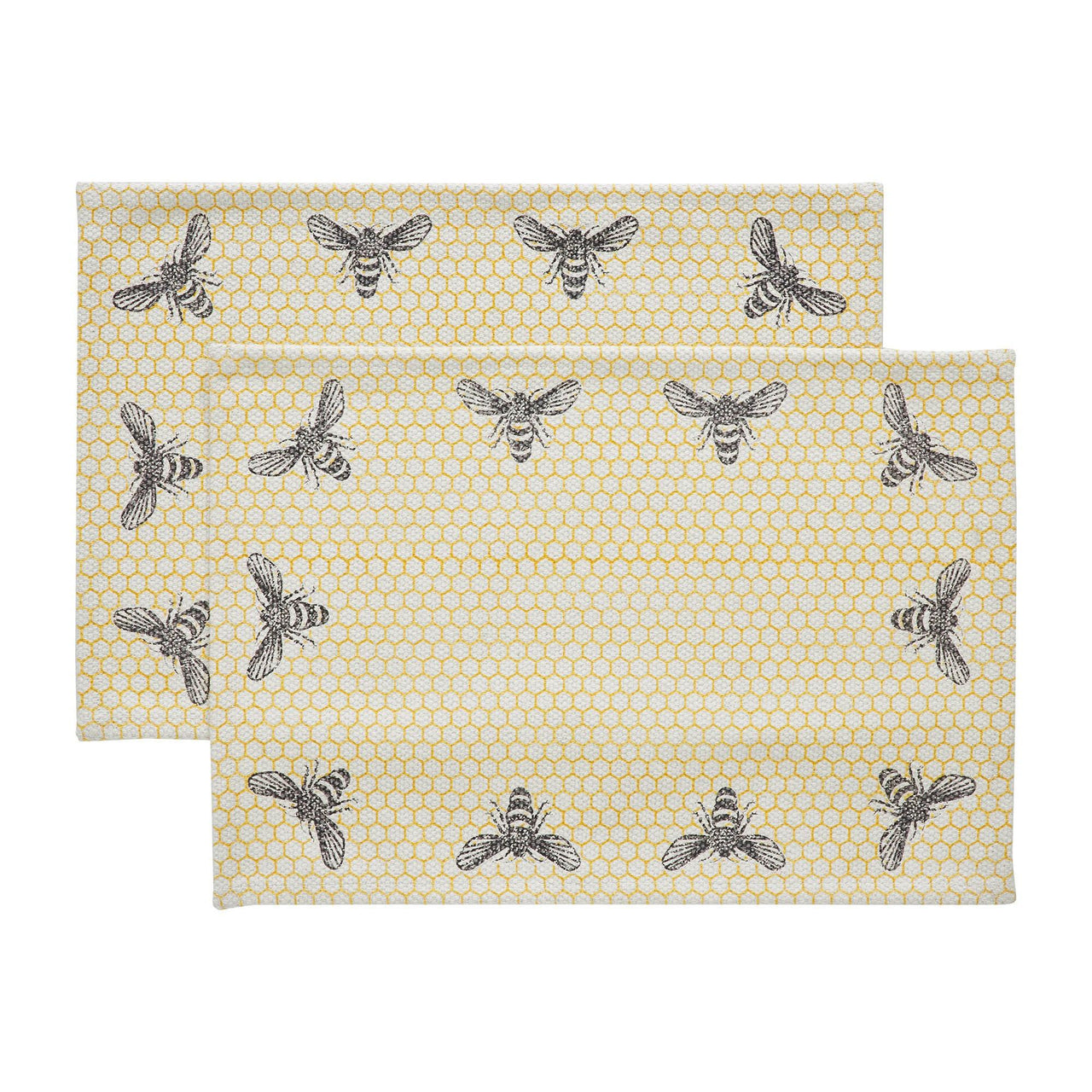 Buzzy Bees Placemat Set of 2 13x19 - The Fox Decor