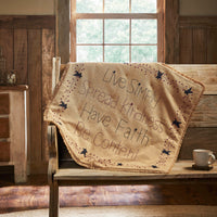 Thumbnail for Pip Vinestar Burlap Lap Throw 32Wx32L - The Fox Decor