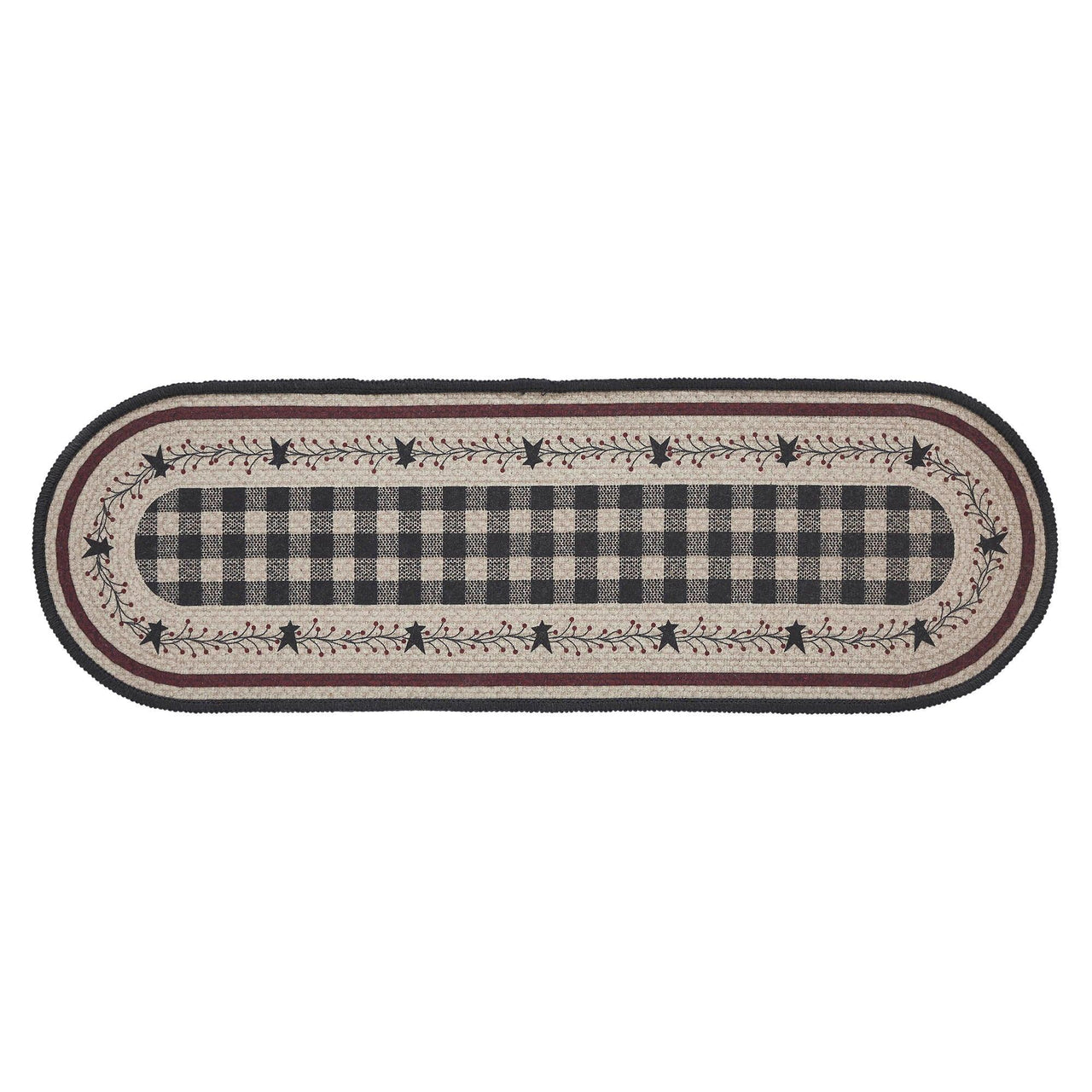 Pip Vinestar Polyester Stair Tread Oval Latex 8.5x27 - The Fox Decor