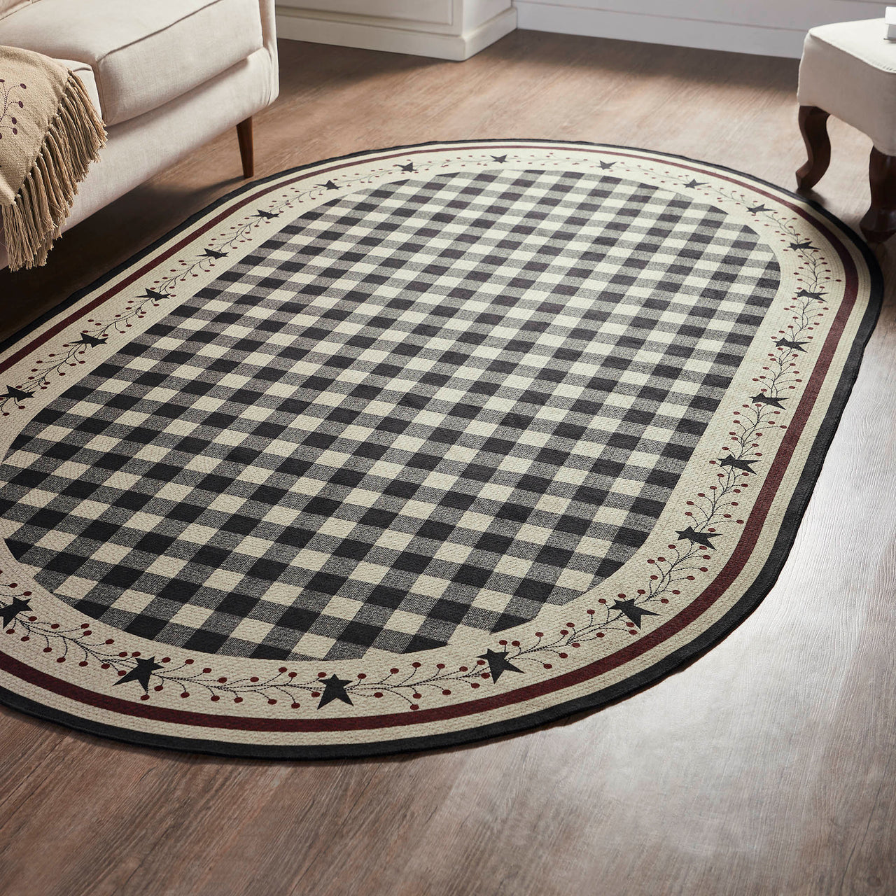 Pip Vinestar Polyester Rug Oval 60x96