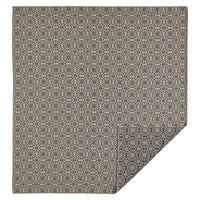 Custom House Black Tan Jacquard King Coverlet 106Wx97L - The Fox Decor
