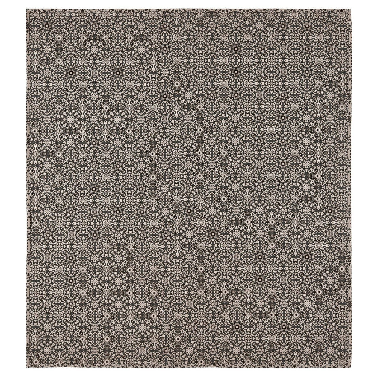 Custom House Black Tan Jacquard King Coverlet 106Wx97L - The Fox Decor
