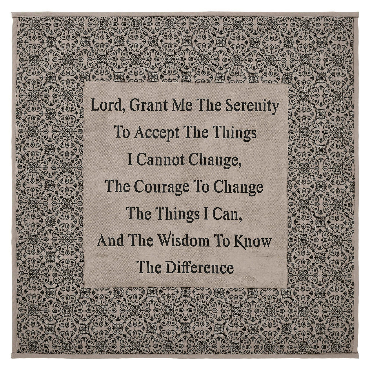 Custom House Black Tan Jacquard Quilted Lap Throw 34Wx34L - The Fox Decor