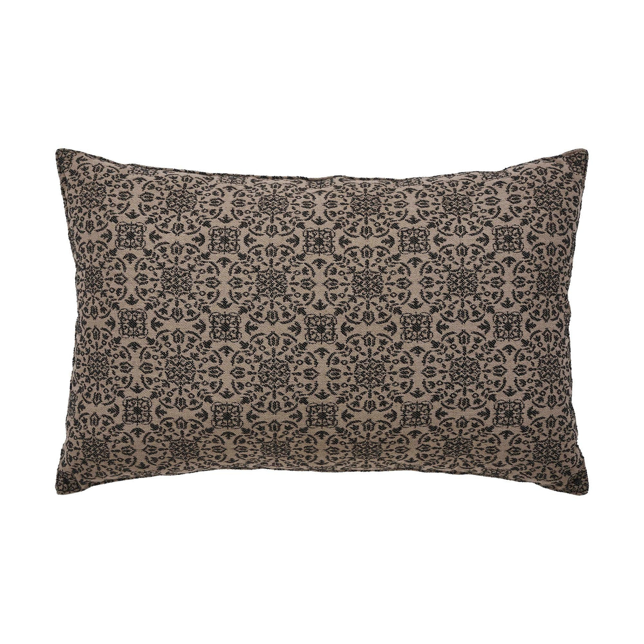 Custom House Black Tan Jacquard Amazing Grace Pillow 14x22 - The Fox Decor