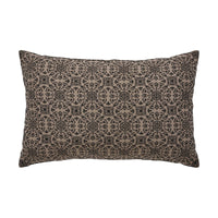 Custom House Black Tan Jacquard Amazing Grace Pillow 14x22 - The Fox Decor
