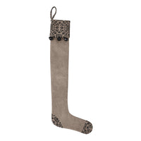 Custom House Black Tan Jacquard Prim Stocking 7x19 - The Fox Decor