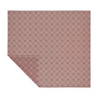 Custom House Burgundy Tan Jacquard King Coverlet 106Wx97L - The Fox Decor