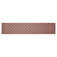 Custom House Burgundy Tan Jacquard Runner 12x60 - The Fox Decor