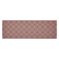 Custom House Burgundy Tan Jacquard Runner 12x36 - The Fox Decor