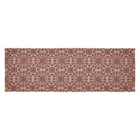 Custom House Burgundy Tan Jacquard Runner 8x24 - The Fox Decor