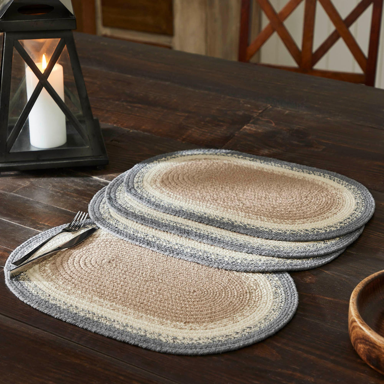 Finders Keepers Oval Placemat Set of 4 13x19 - The Fox Decor