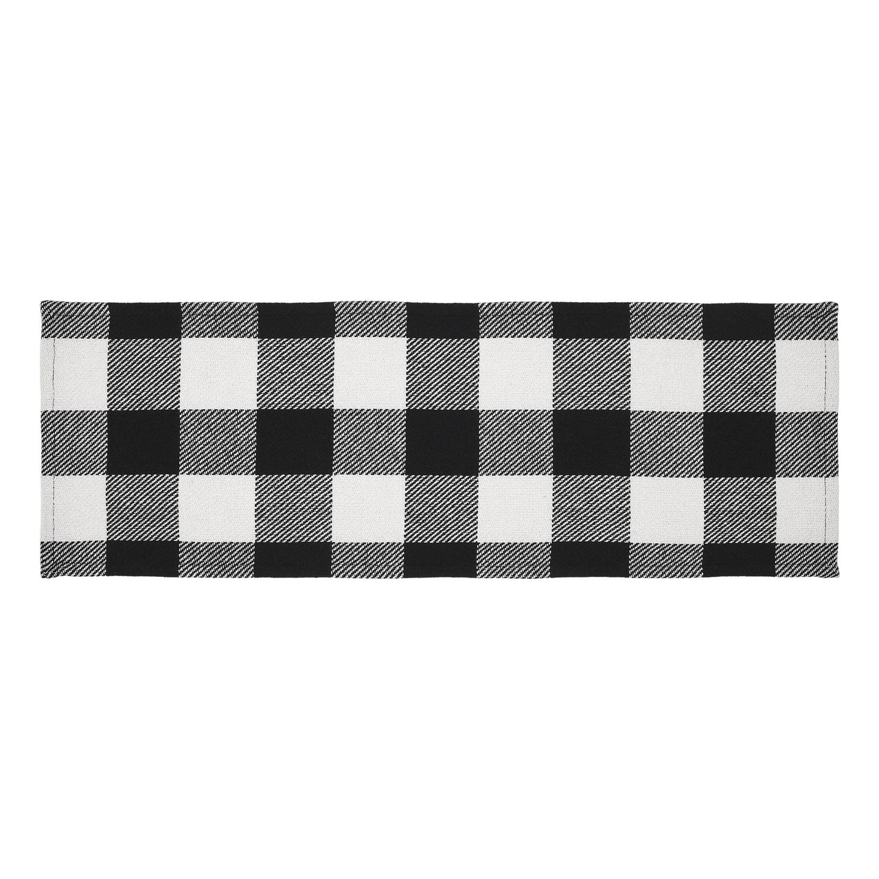 Annie Buffalo Check Black Runner 12x36