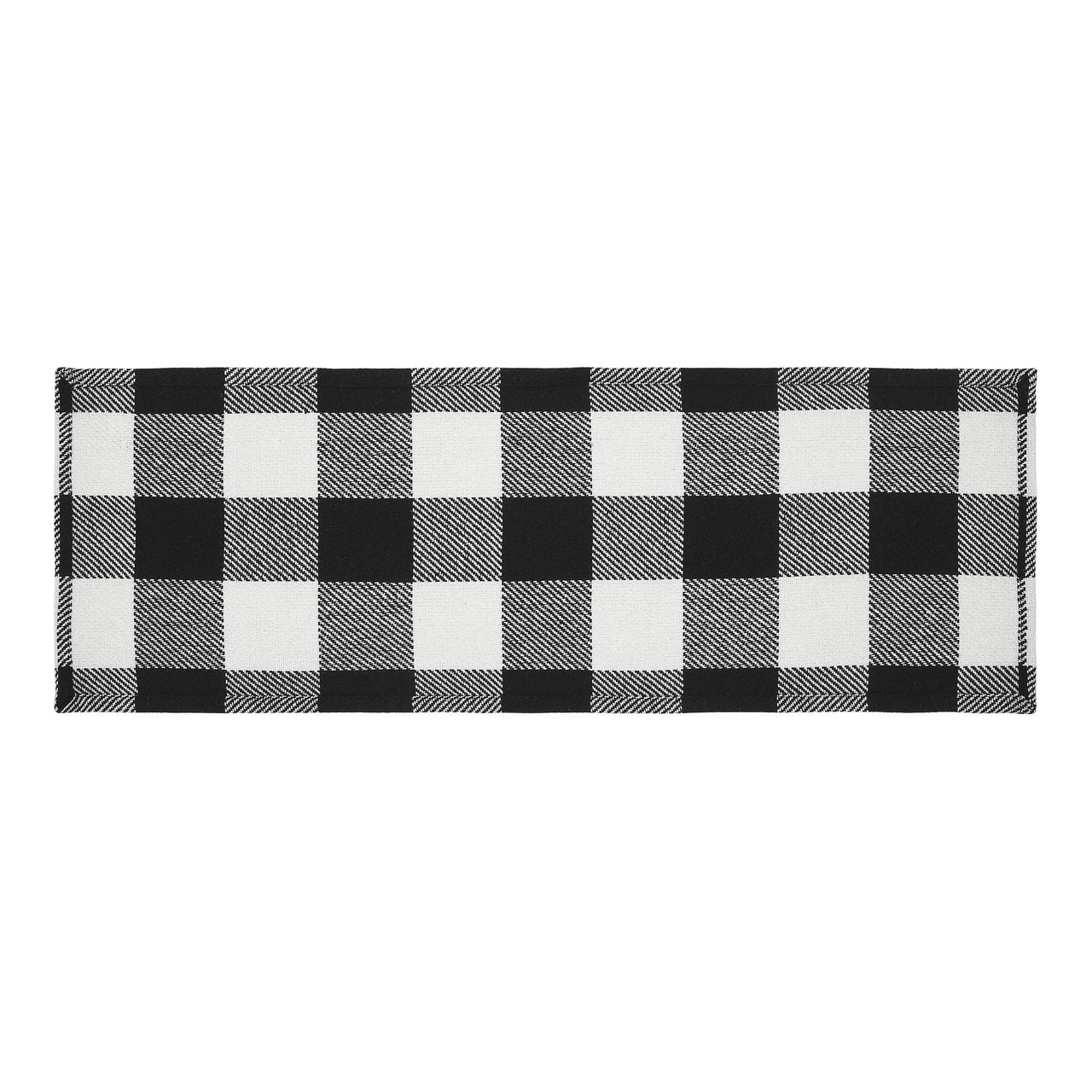 Annie Buffalo Check Black Runner 12x36