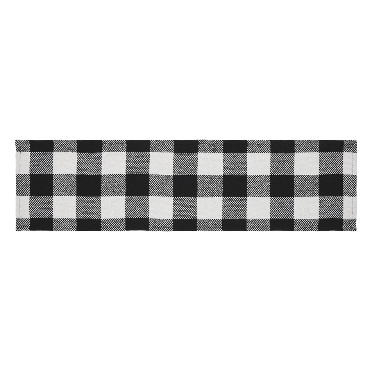 Annie Buffalo Check Black Runner 12x48