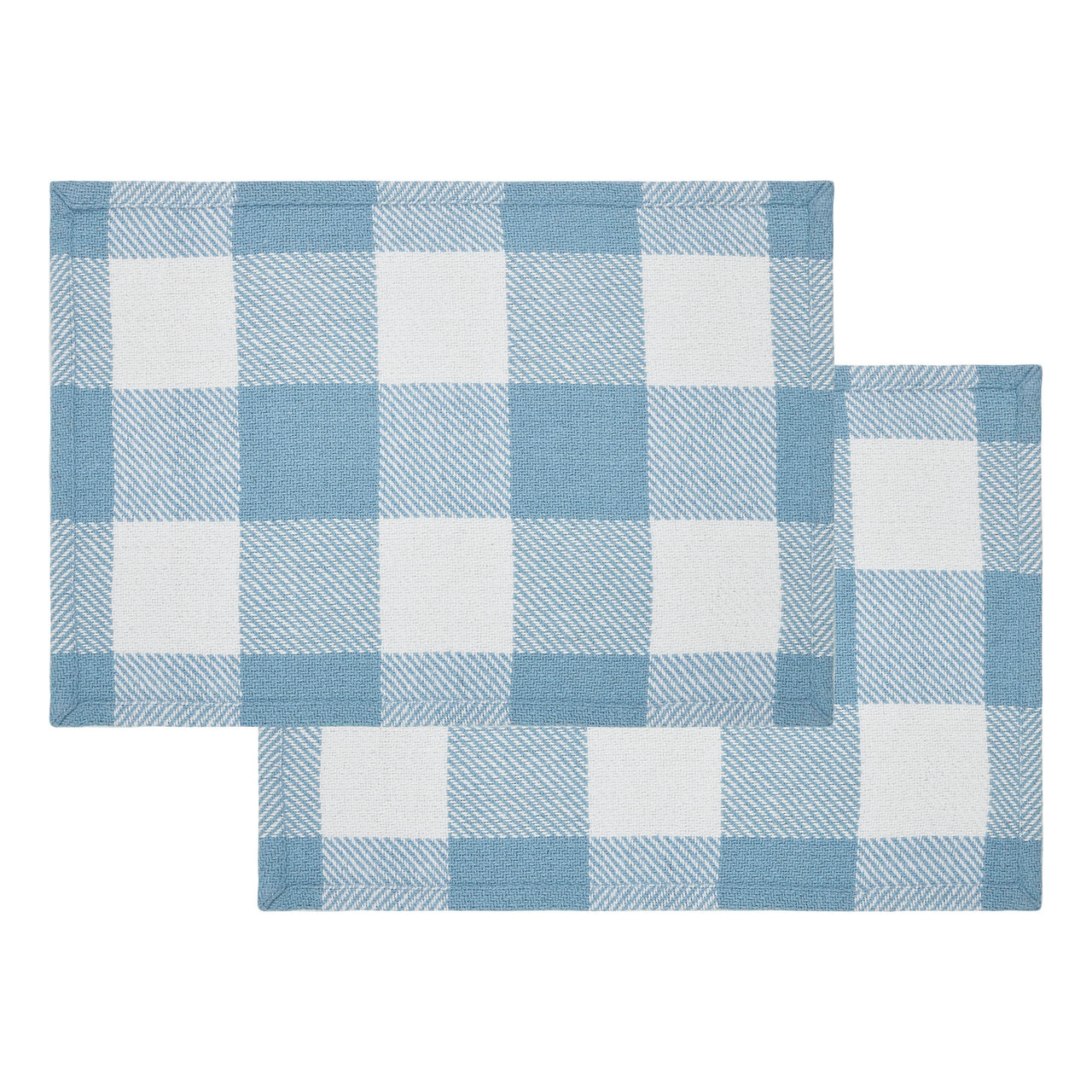 Annie Buffalo Check Blue Placemat Set of 2 13x19