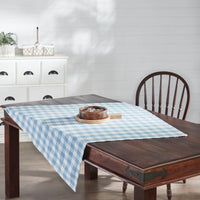 Annie Buffalo Check Blue Table Topper 40x40 - The Fox Decor