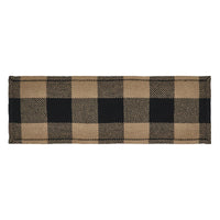 Black Check Runner 8x24 - The Fox Decor