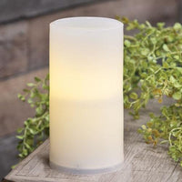 Warm Light White Timer Pillar Candle 3x6 - The Fox Decor