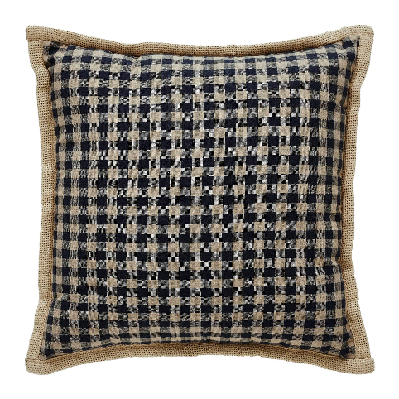 Black Check Star Pillow 12x12 - The Fox Decor