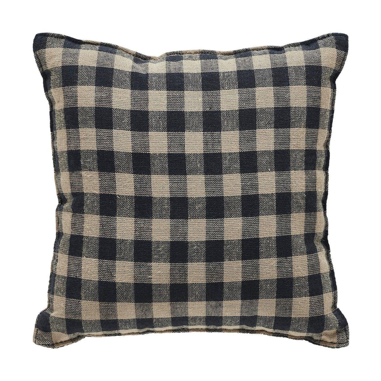 Black Check Star Pillow 6x6 - The Fox Decor