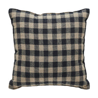 Black Check Star Pillow 6x6 - The Fox Decor