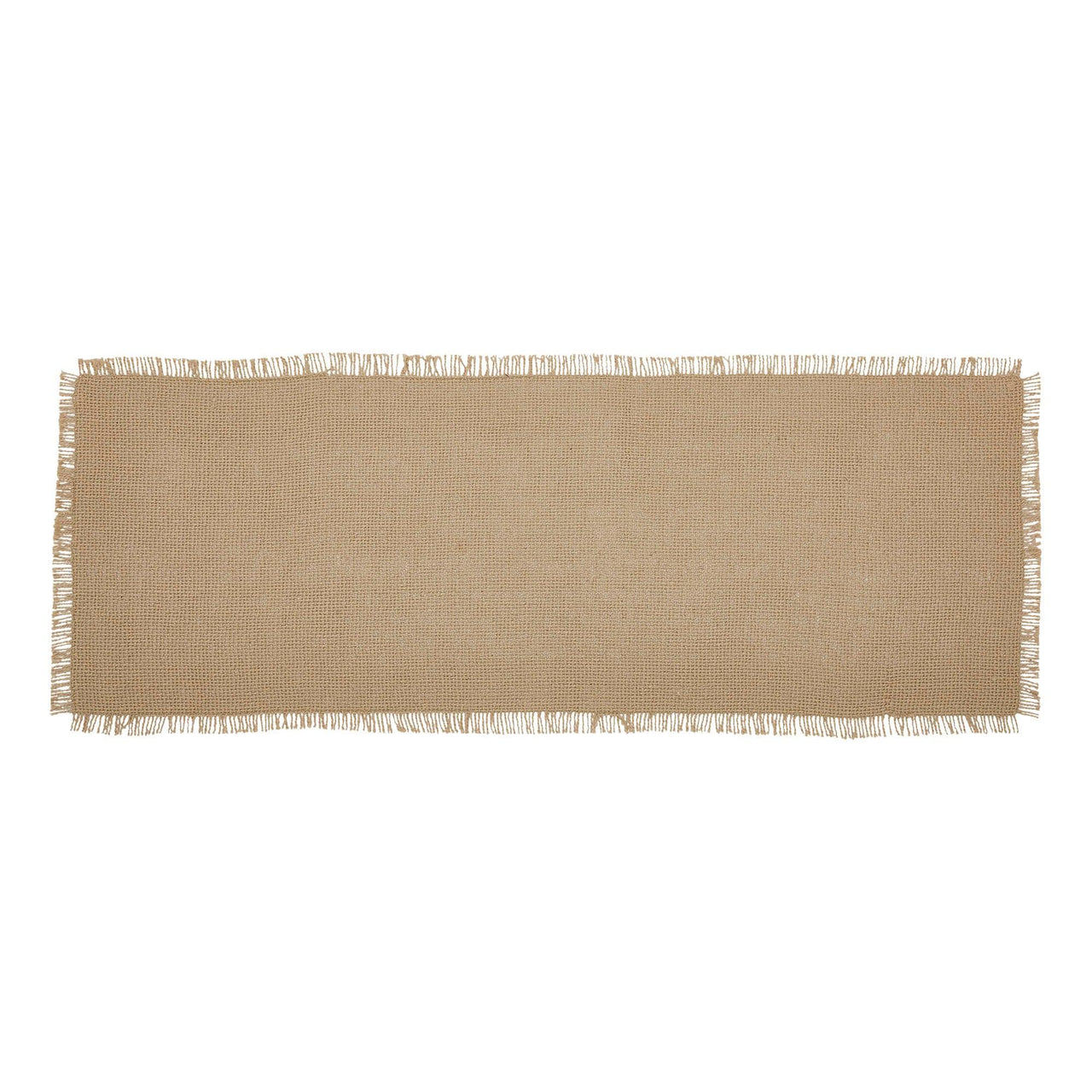 Burlap Natural Runner Fringed 8x24 - The Fox Decor