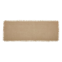 Burlap Natural Runner Fringed 8x24 - The Fox Decor
