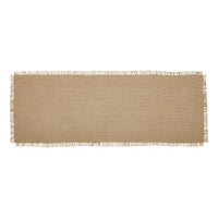 Burlap Natural Runner Fringed 8x24 - The Fox Decor