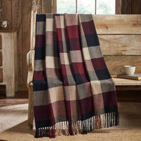 Thumbnail for Heritage Farms Primitive Check Woven Throw 50x60