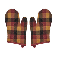Heritage Farms Primitive Check Oven Mitt Set of 2 - The Fox Decor