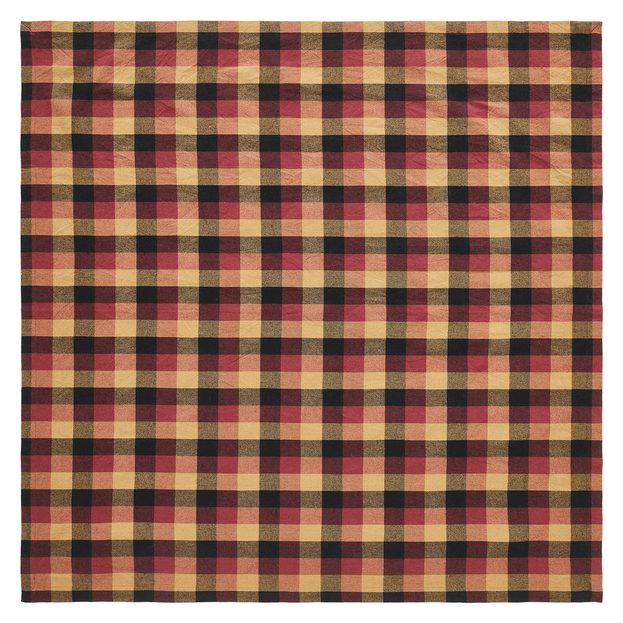 Heritage Farms Primitive Check Table Topper 40x40 - The Fox Decor