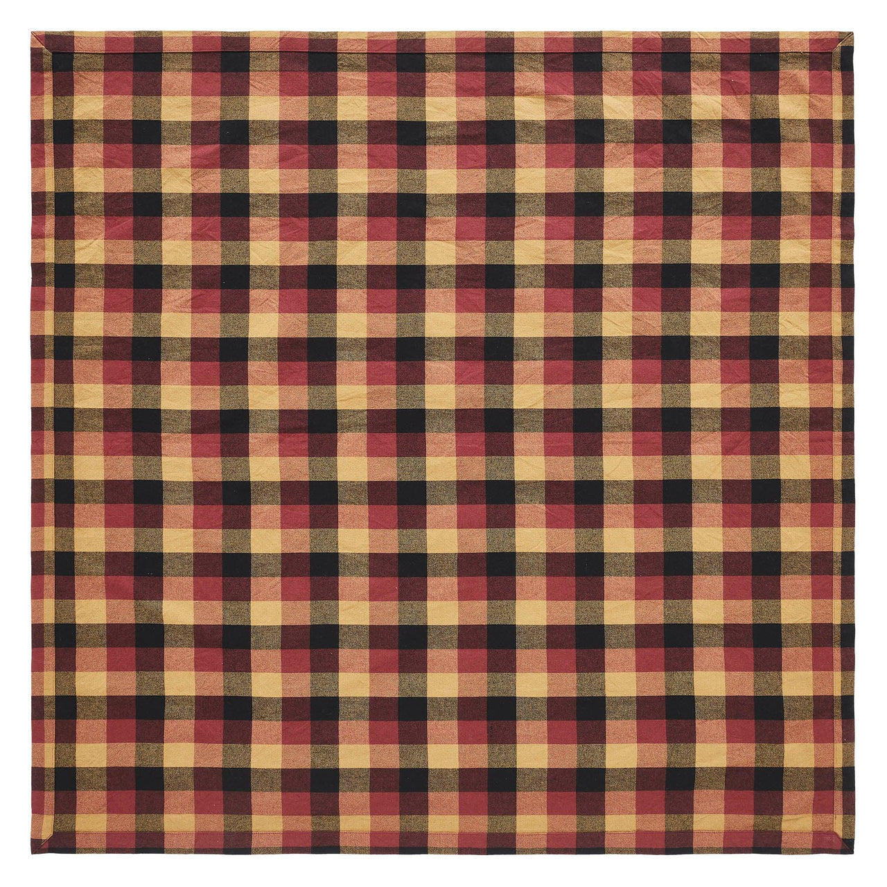 Heritage Farms Primitive Check Table Topper 40x40 - The Fox Decor